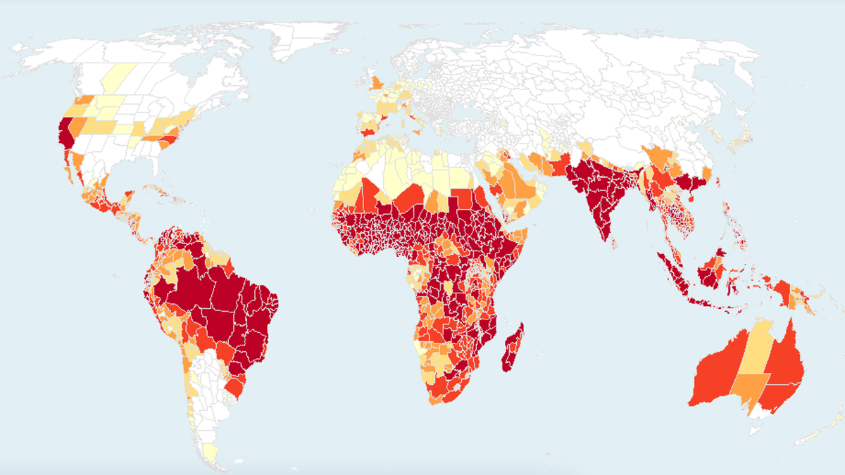 El Niño death map reveals where extreme heat could hit hardest