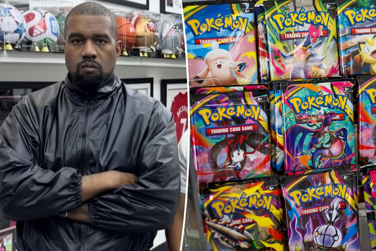 Kanye West Draws Attention With Huge Pokémon Card Spree for His Kids